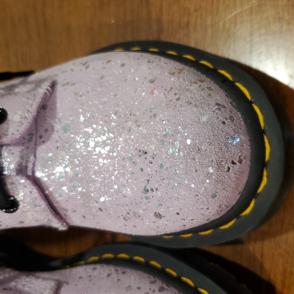 Like NEW Dr Martens Lilac Metallic Pascal Boots - Picture 3 of 13